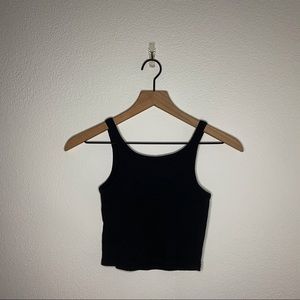 Colsie Black Crop Top Tank Top Size XS NWOT